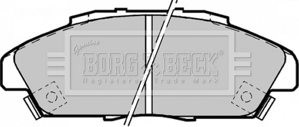 BORG & BECK stabdžių trinkelių rinkinys, diskinis stabdys BBP1170